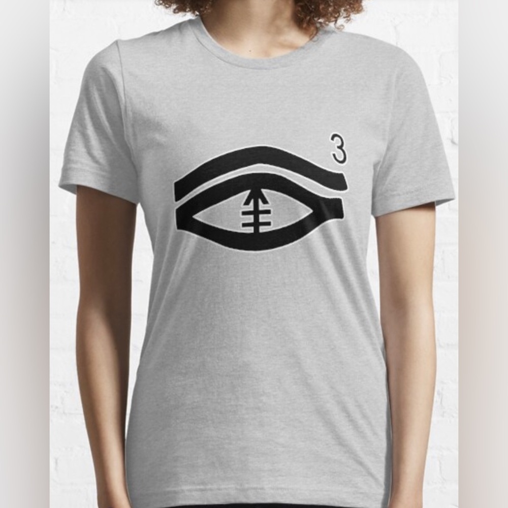 Kendrick Lamar T-Shirt | Eye 3 Essential T-Shirt | Hiii Power | TDE, Gray